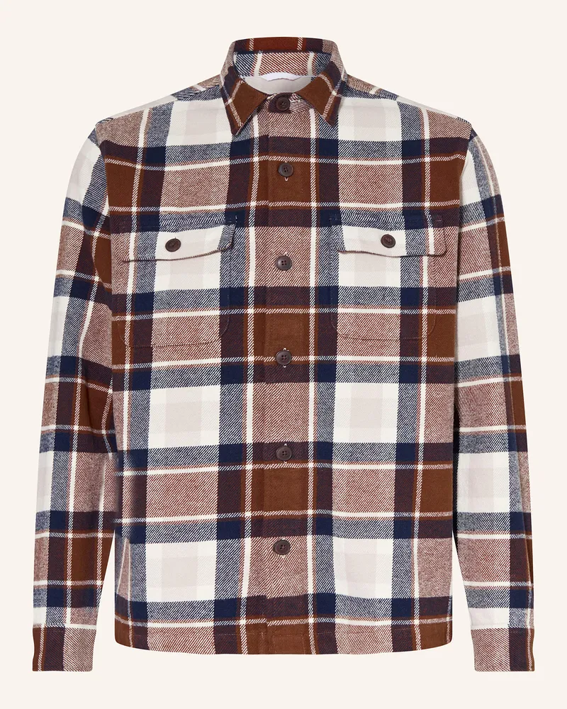 paul Flanell-Overshirt beige Creme