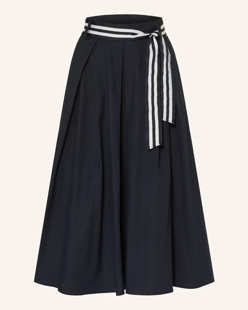 More & More Faltenrock blau Dunkelblau