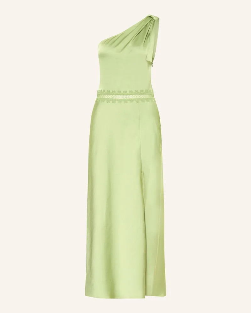 Claudie Pierlot One-Shoulder-Kleid Aus Satin gruen Hellgrün