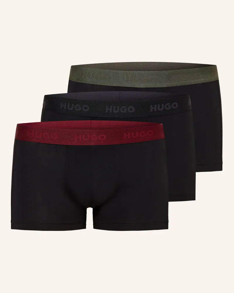 HUGO BOSS 3er-Pack Boxershorts grau Schwarz