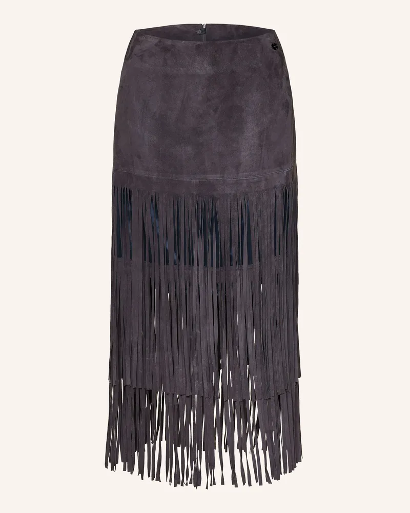 Marc Cain Lederrock blau 382