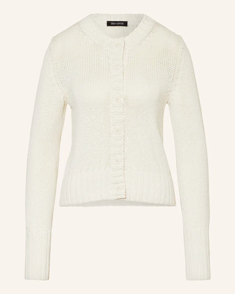 Iris von Arnim Strickjacke PHILIA mit Seide Ecru