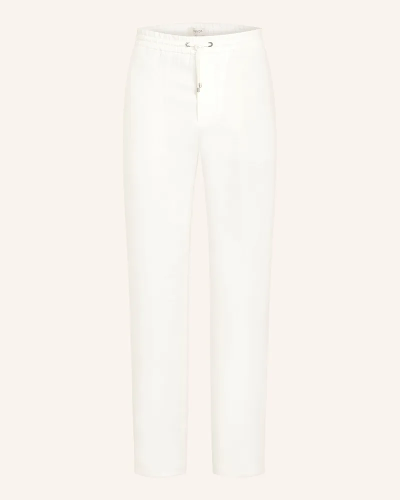 AGNONA Leinenhose Regular Fit Weiss