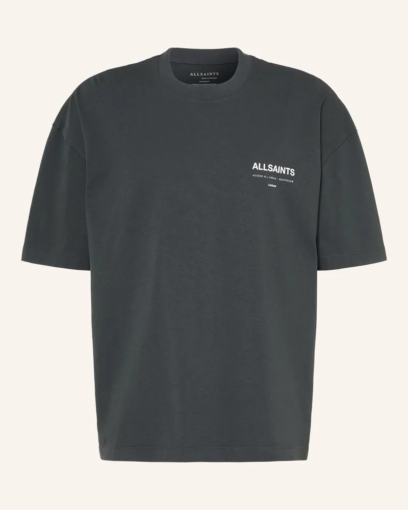 AllSaints Oversized-Shirt Backstage grau Dunkelgrau
