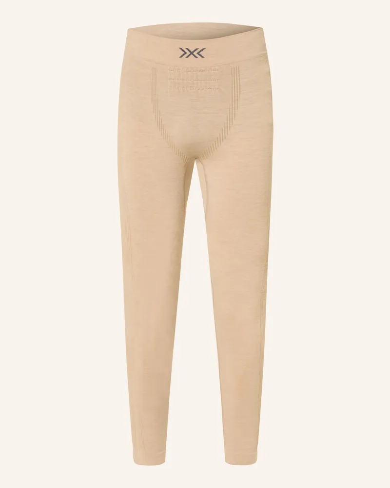 X-Bionic Funktionswäsche-Hose MIGHTYWOOL mit Merinowolle Beige