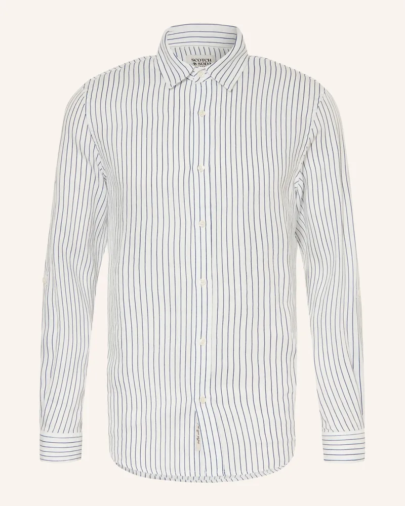 Scotch&Soda Leinenhemd Regular Fit weiss Weiss