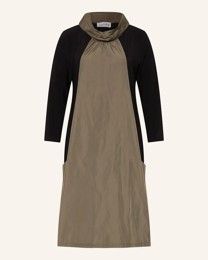 Joseph Ribkoff Kleid im Materialmix mit 3/4-Arm Schwarz
