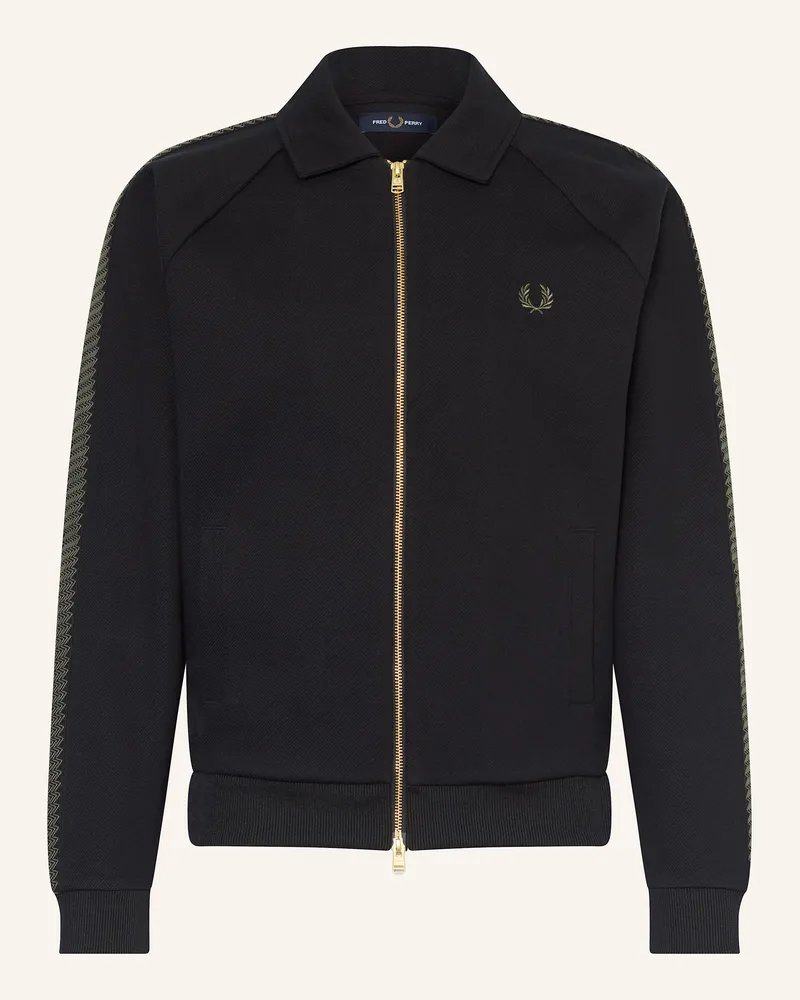 Fred Perry Sweatjacke Schwarz
