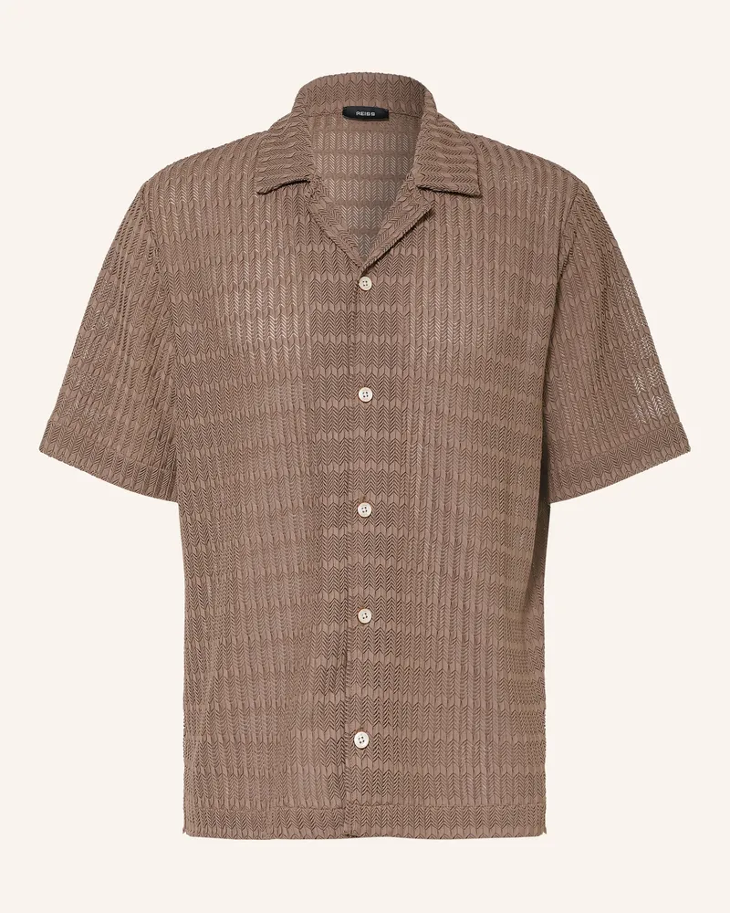 Reiss Resorthemd Sid Comfort Fit Aus Jersey beige Braun