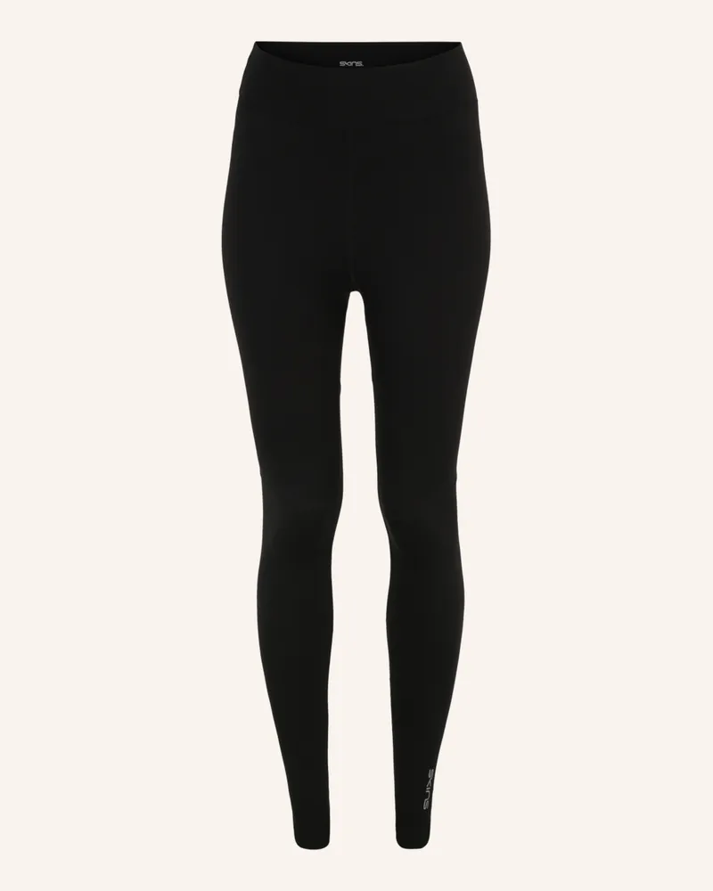 Skins Fitnesstights s3 Soft schwarz Schwarz