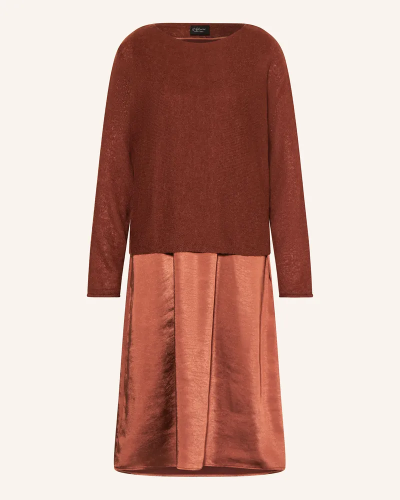 S.Oliver Set: Kleid und Pullover Braun