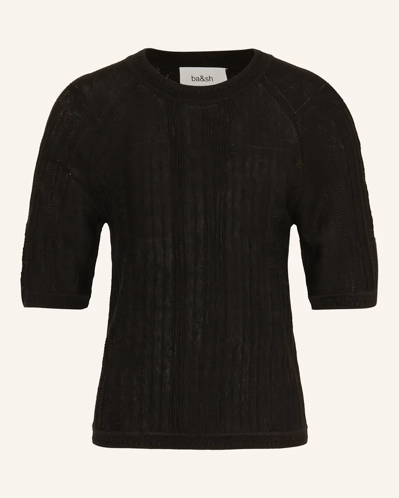 ba&sh Strickshirt Philo Mit 3/4-Arm schwarz Schwarz