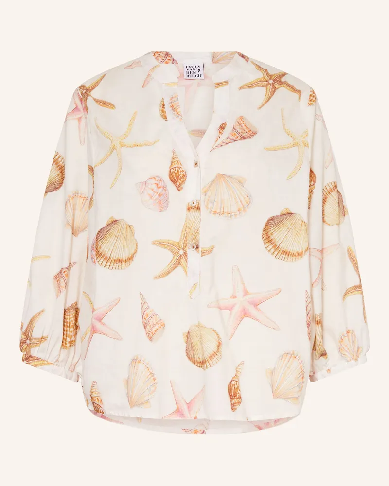 Emily van den Bergh Blusenshirt Mit 3/4-Arm weiss Ecru
