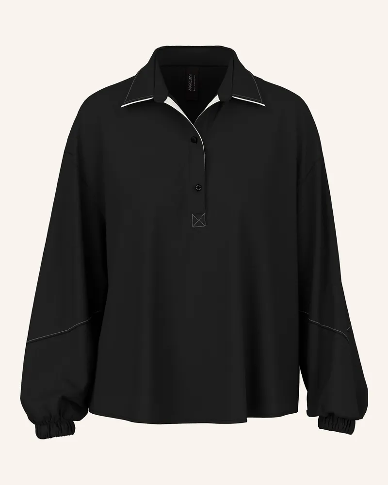 Marc Cain Bluse schwarz Schwarz