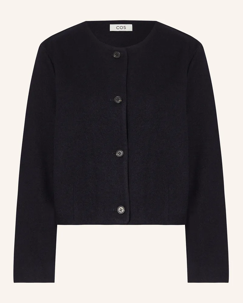 COS Strickjacke Dunkelblau