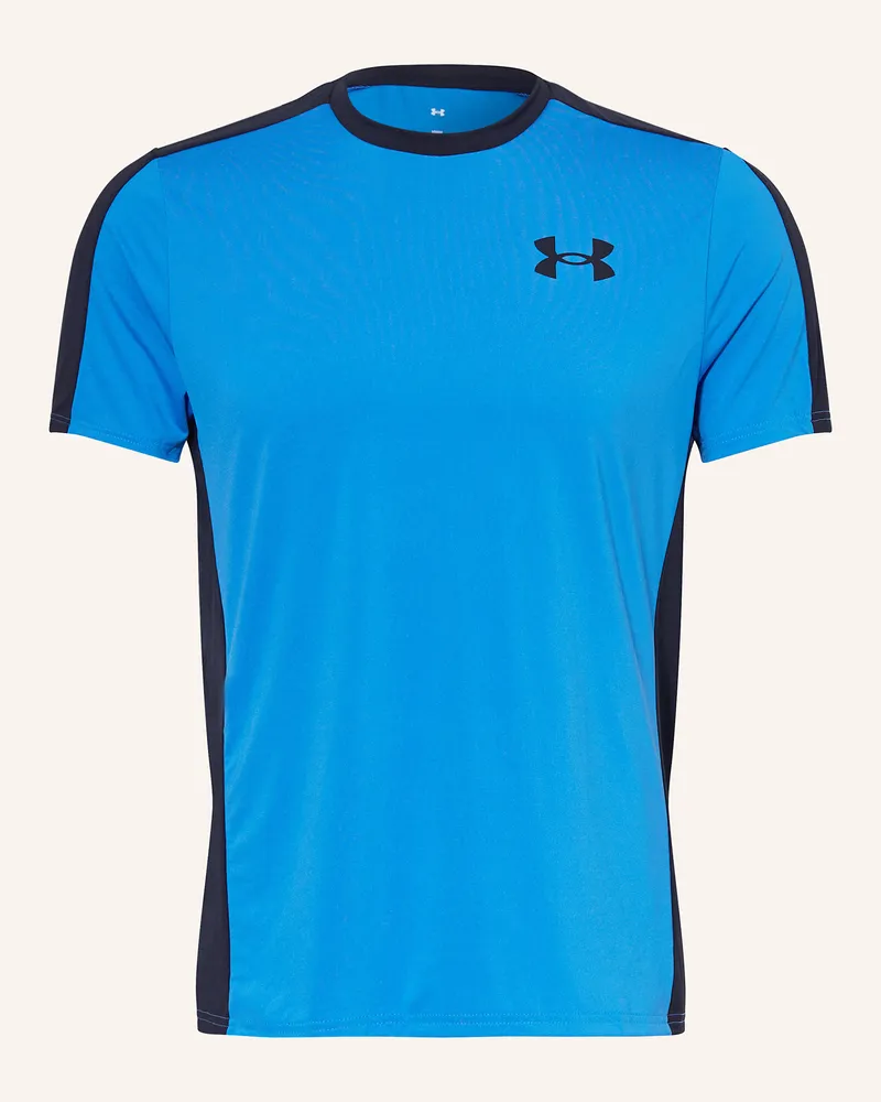 Under Armour T-Shirt HEATGEAR® WORDMARK Blau