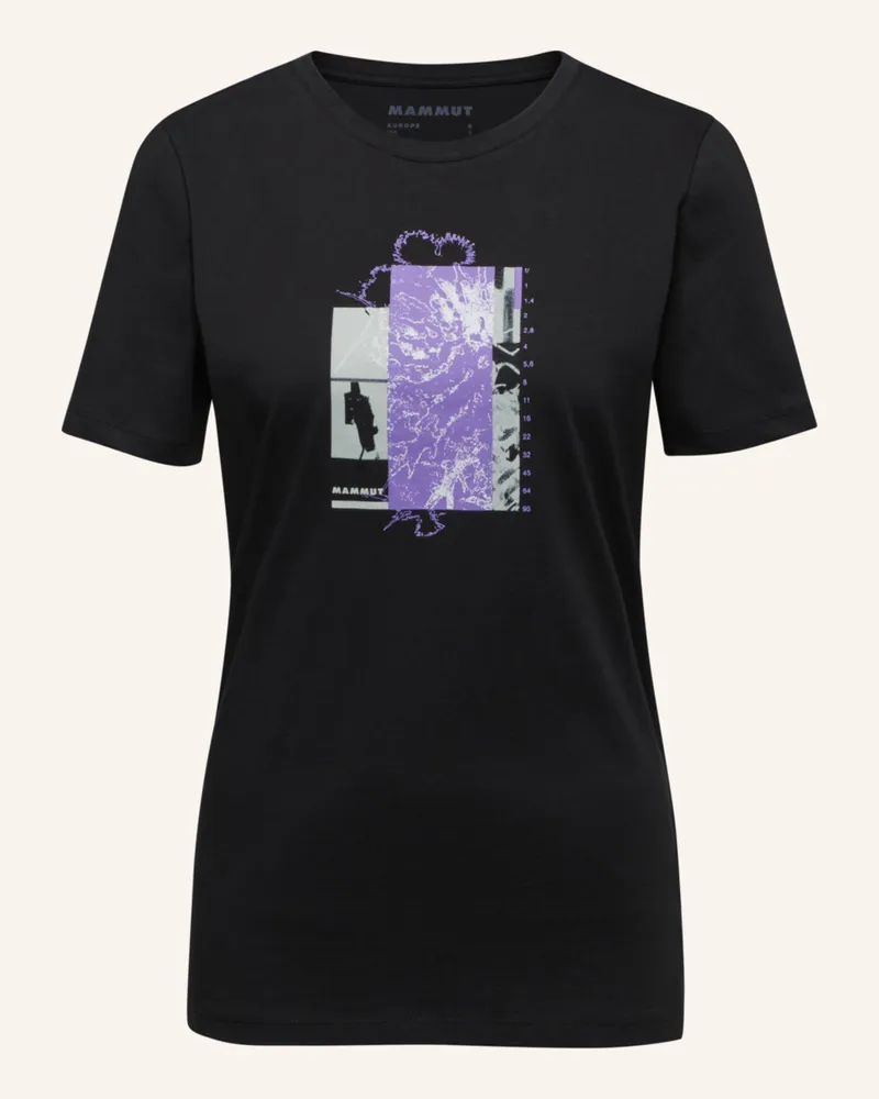 Mammut T-Shirt Mammut Core Alpine Flower schwarz Schwarz