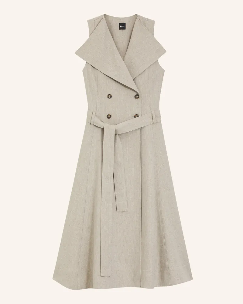 HUGO BOSS Business Kleid datrena1 Regular Fit braun Weiss