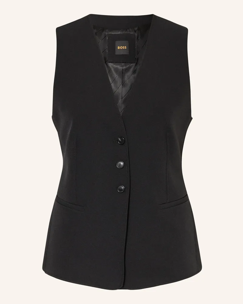 HUGO BOSS Blazerweste JAVESTA Schwarz