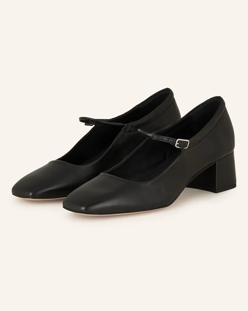 Mrs & HUGS Mary-Jane-Pumps schwarz Schwarz