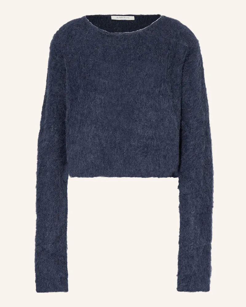 by Aylin Koenig Alpaka-Pullover ISABELLE mit Cut-out Dunkelblau