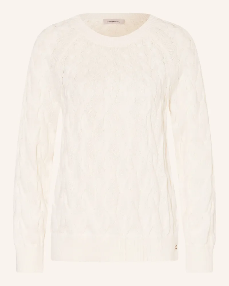 Calvin Klein Pullover weiss Creme