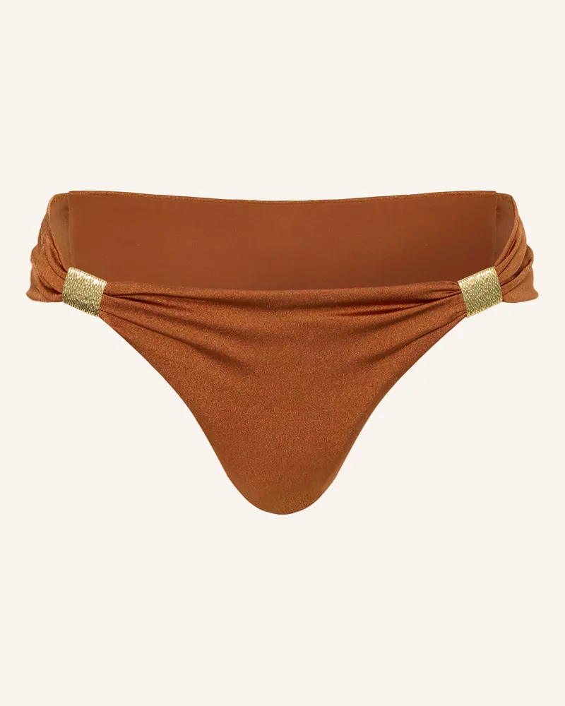 Heidi Klein Basic-Bikini-Hose Rust braun Cognac