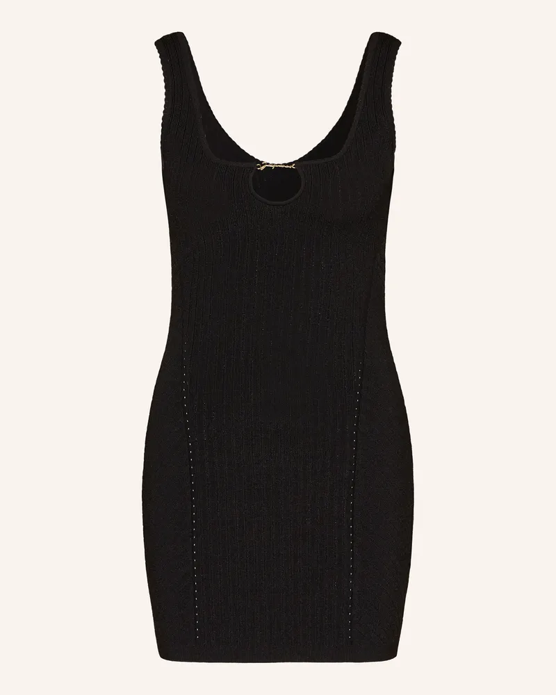 Jacquemus Strickkleid LA MINI ROBE SIERRA mit Cut-out Schwarz