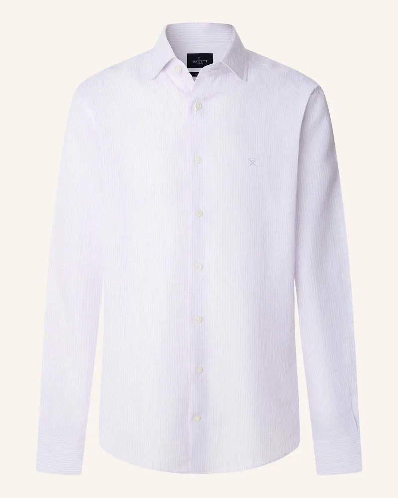 Hackett Freizeithemd LINEN STRIPE Lila
