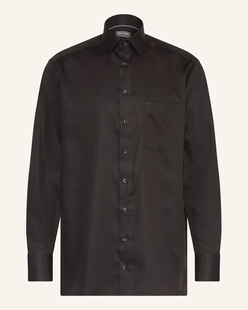 Olymp Hemd Luxor comfort fit Schwarz
