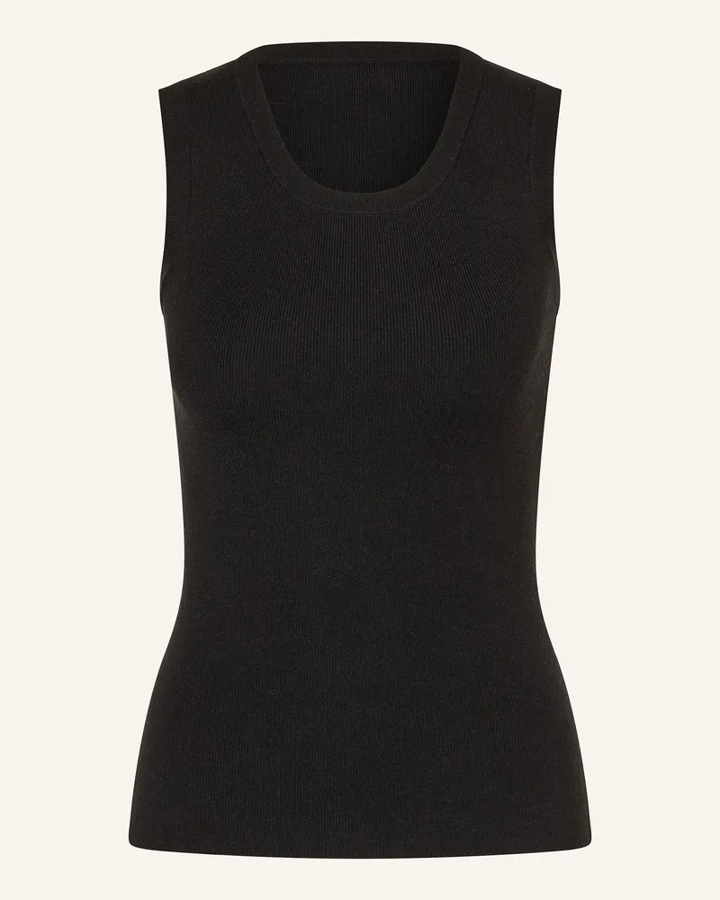 Mrs & HUGS Stricktop schwarz Schwarz