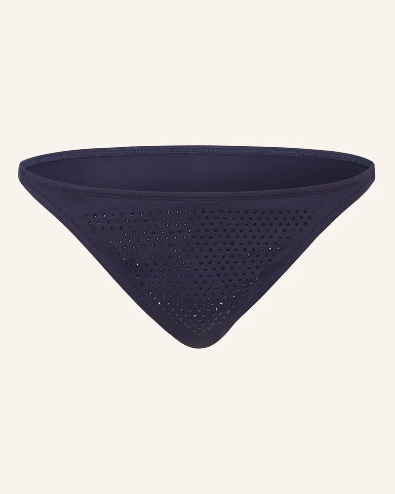Vilebrequin Basic-Bikini-Hose mit Schmucksteinen Dunkelblau