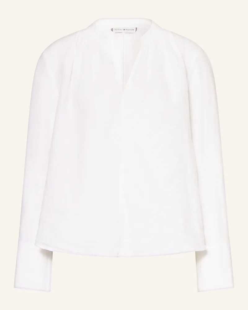 Tommy Hilfiger Blusenshirt aus Leinen Weiss