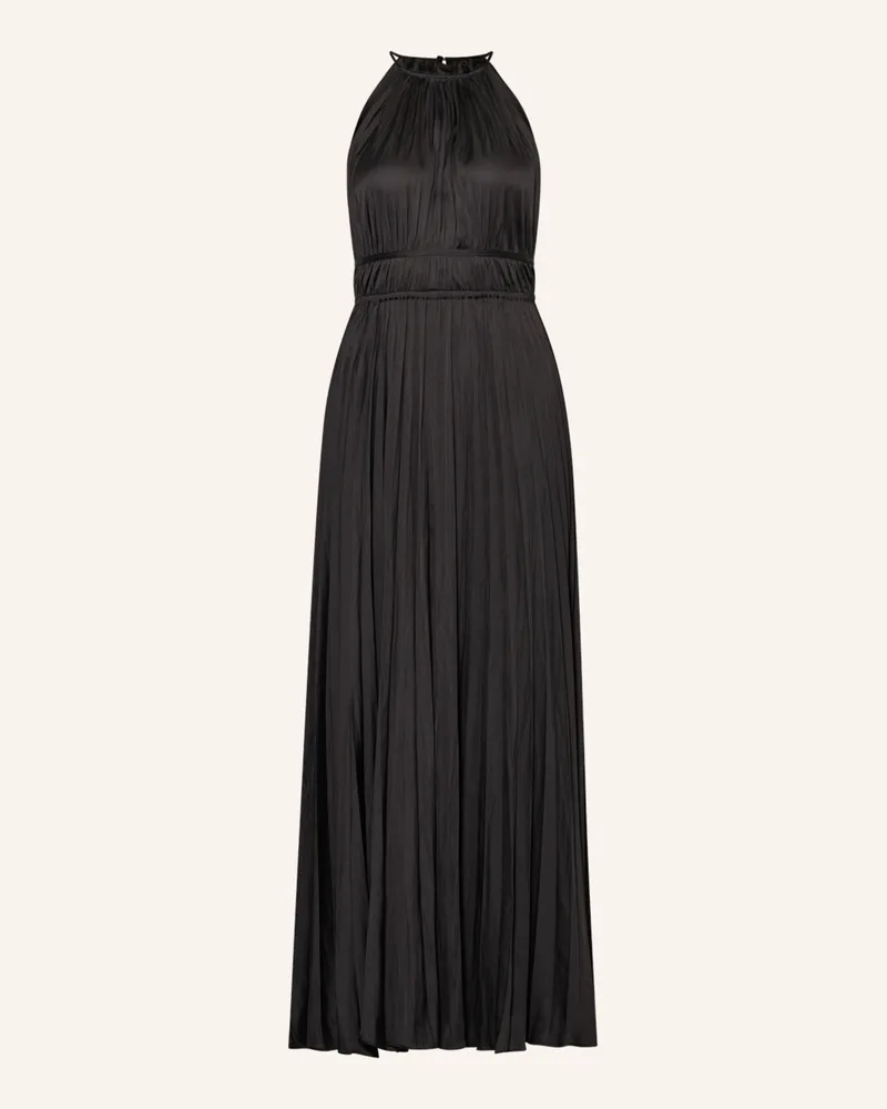 Maje Plisseekleid Schwarz