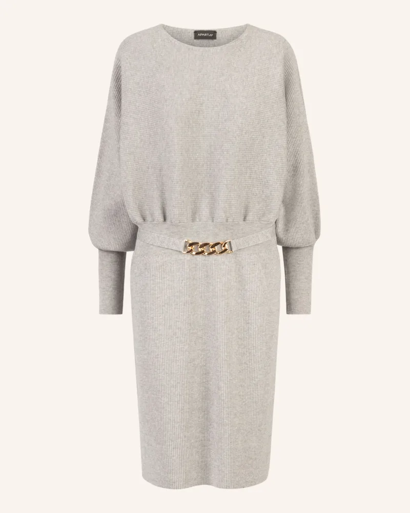 Apart Strickkleid Grau