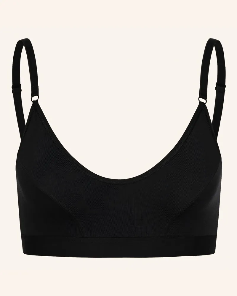 Ehrlich Textil Edith Bustier Bügellos Aus Modal - Verstellbare Träger schwarz Schwarz