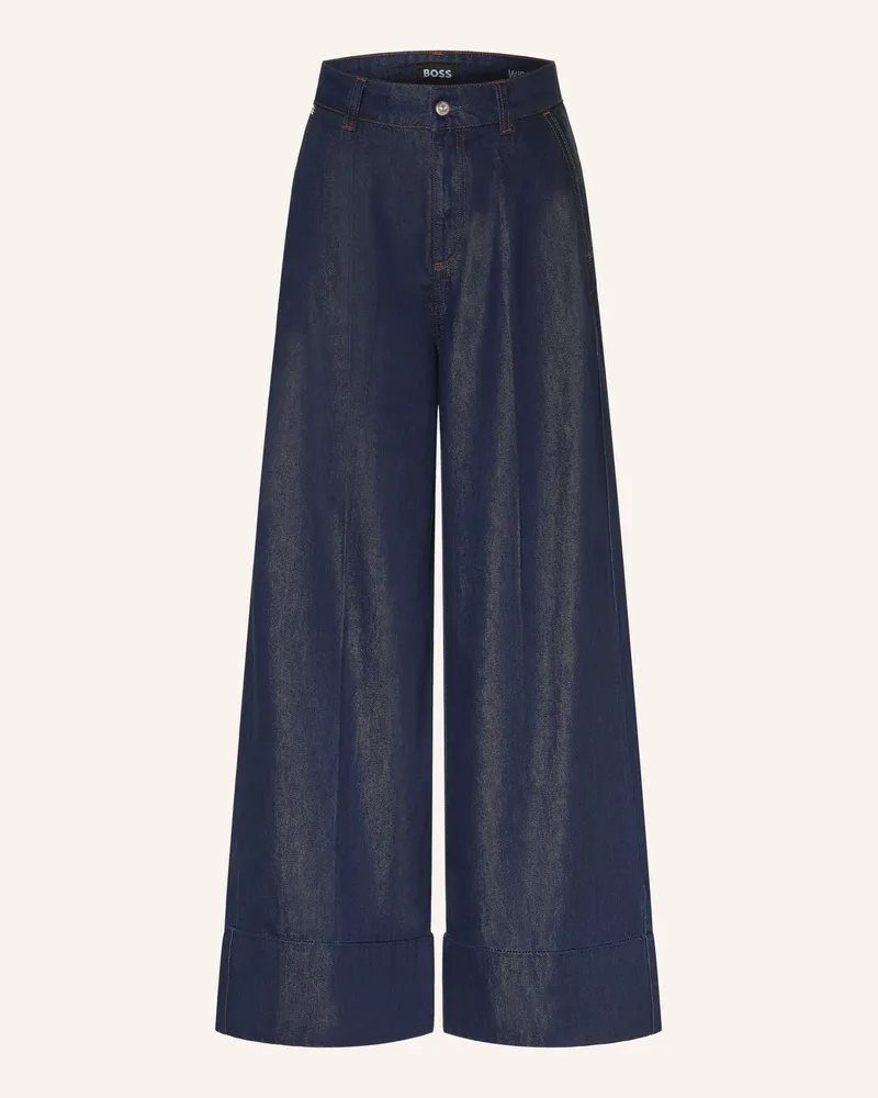 HUGO BOSS Wide Leg Jeans blau 406