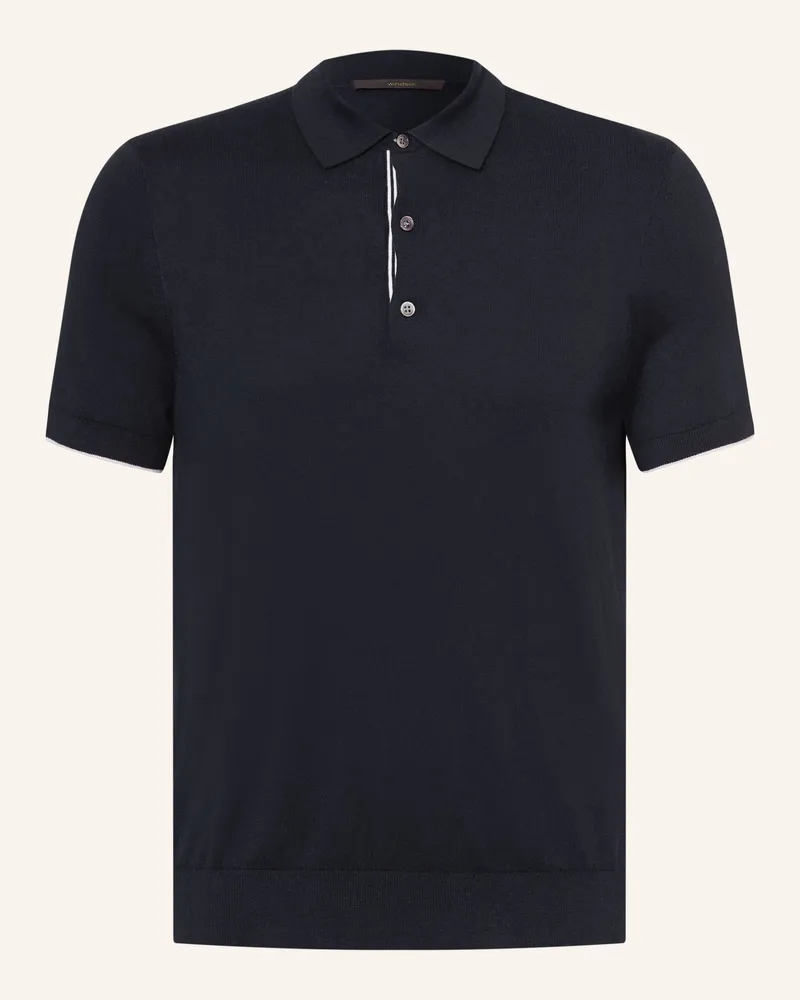 windsor. Strick-Poloshirt CASHMILO Dunkelblau