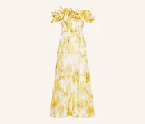 Strandkleid SOFT FOCUS FLORALS mit Leinen und Seide