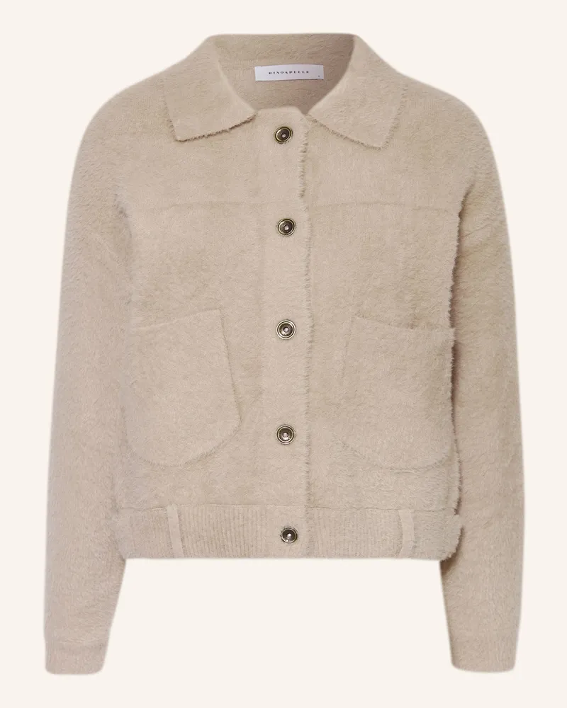 RINO & PELLE Strickjacke Hellbraun