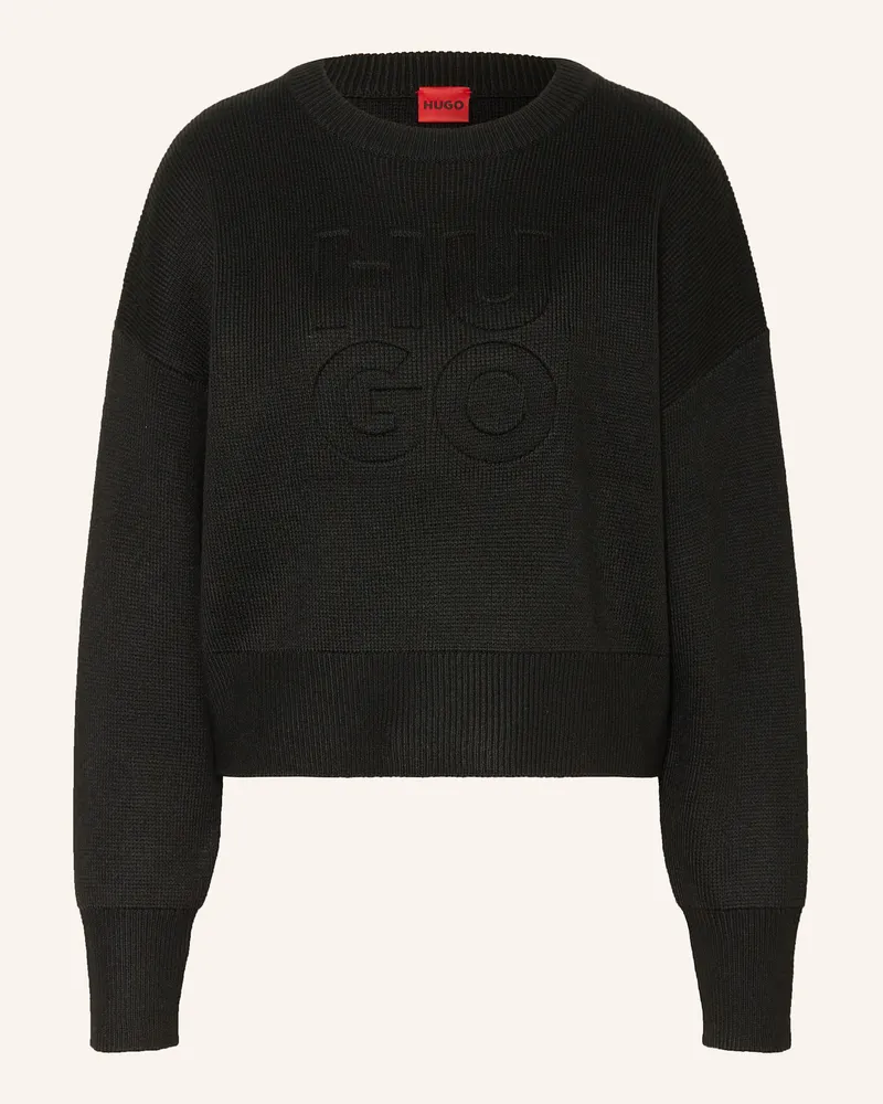 HUGO BOSS Pullover SISMINYE Schwarz