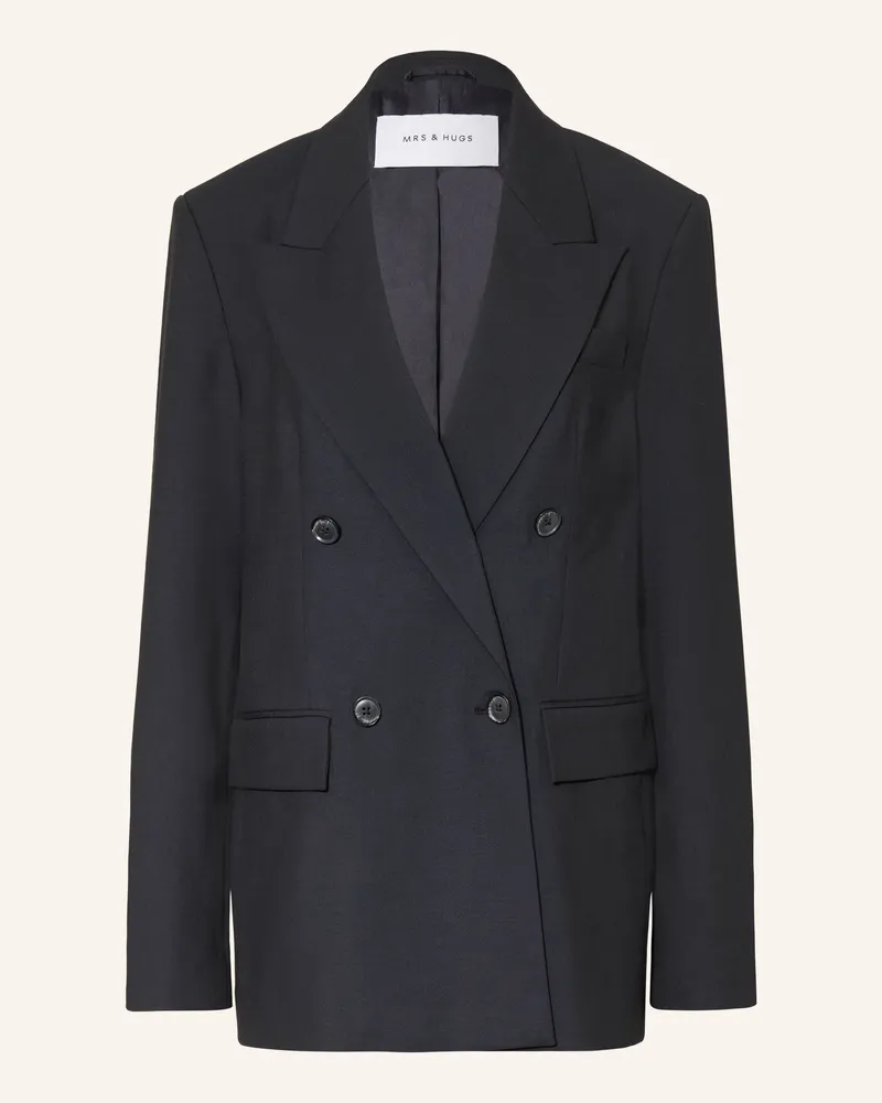 Mrs & HUGS Blazer blau Dunkelblau