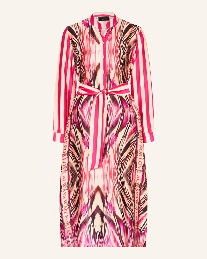 Miss Goodlife Satinkleid Pink