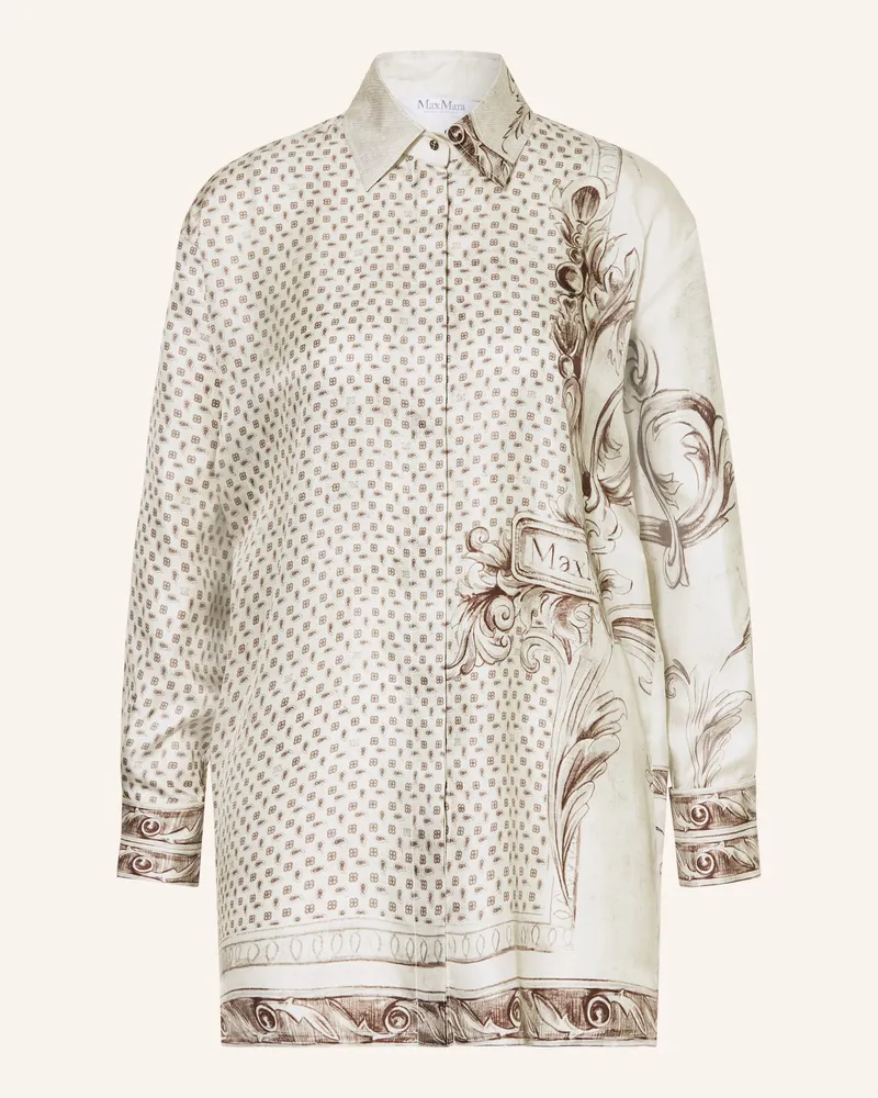 Max Mara Hemdbluse MXMGRADO aus Seide Ecru