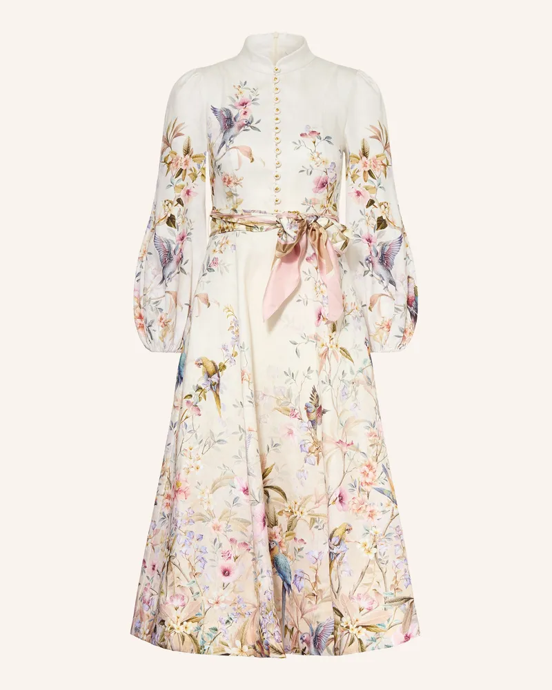 Zimmermann Leinenkleid Rebellion weiss Creme