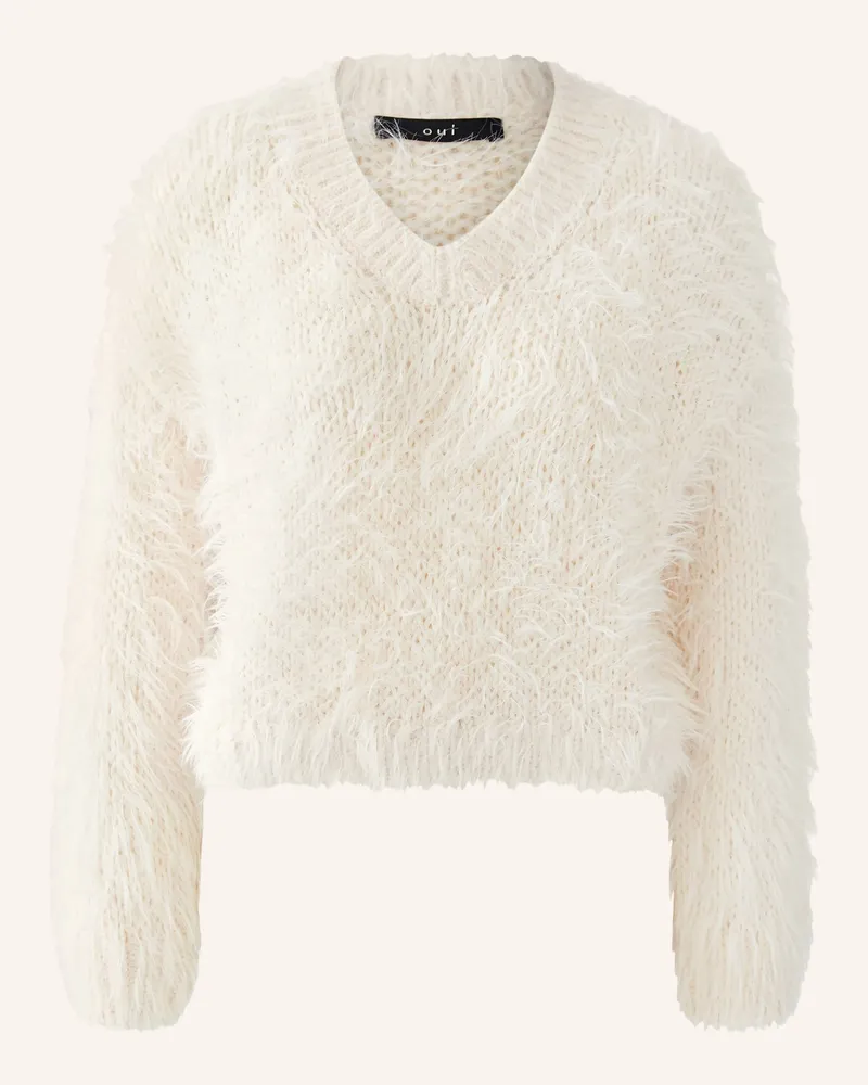 Oui  Pullover weiss Creme