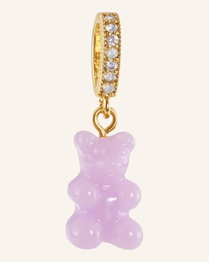 CRYSTAL HAZE Anhänger Lavender Nostalgia Bear By Glambou rosa Rosa