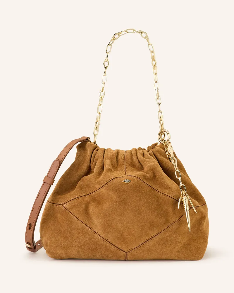 ba&sh Umhängetasche June Mini braun Camel