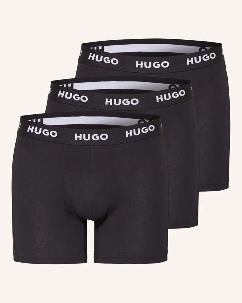 HUGO BOSS 3er-Pack Boxershorts schwarz Schwarz