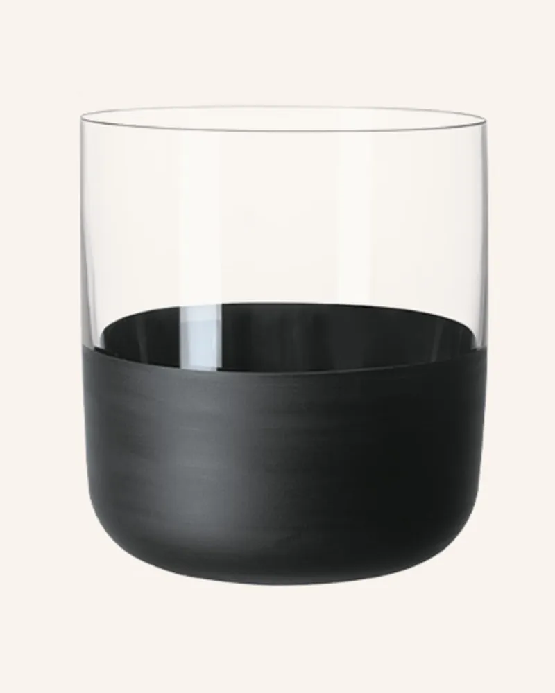 Villeroy & Boch Shot Glas / Schnapsglas, Set 4tlg Manufacture Rock transparent Schwarz